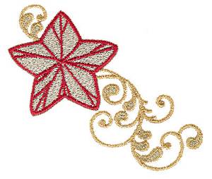 Picture of Christmas Star Machine Embroidery Design