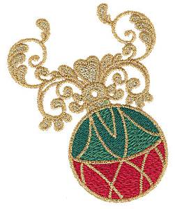 Picture of Christmas Ornament Machine Embroidery Design