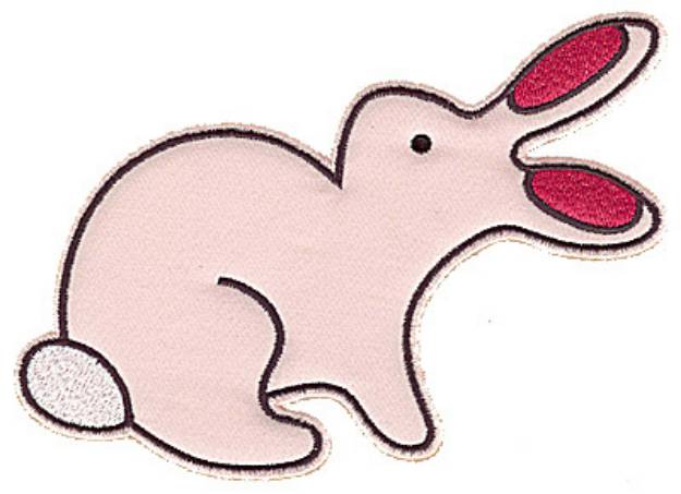 Picture of Rabbit Applique Machine Embroidery Design