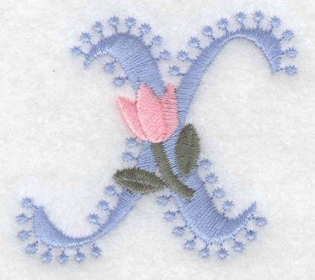 Picture of Fancy Font X Machine Embroidery Design