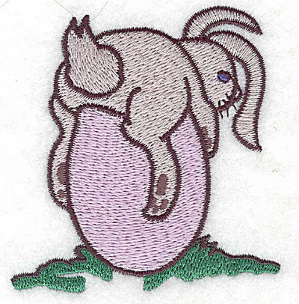 Picture of Bunny and Egg Machine Embroidery Design