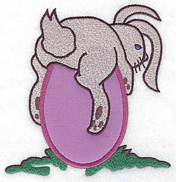 Picture of Bunny and Egg Machine Embroidery Design