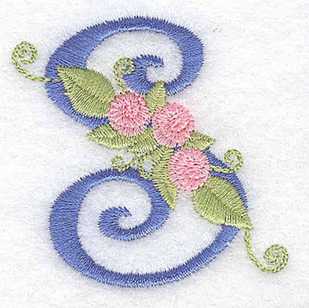 Picture of Monogram Flowers S Machine Embroidery Design