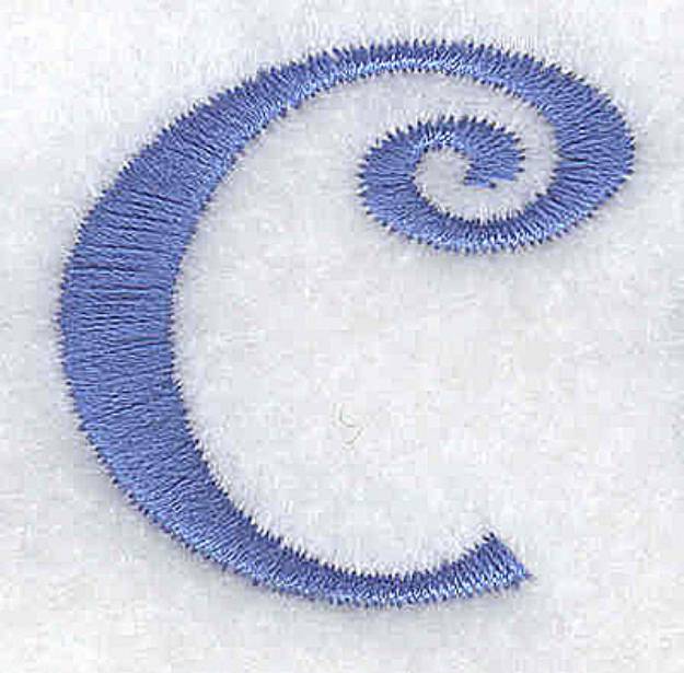 Picture of C Lower Case Machine Embroidery Design