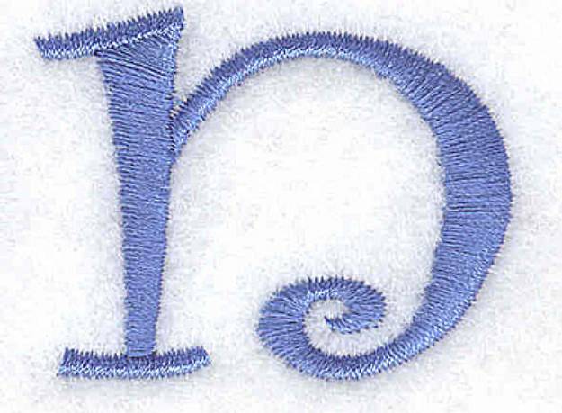 Picture of N Lower Case Machine Embroidery Design