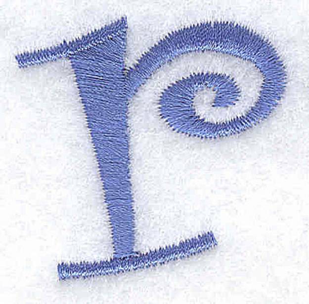 Picture of R Lower Case Machine Embroidery Design