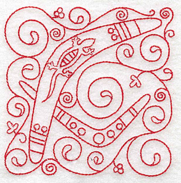 Picture of Boomerang Machine Embroidery Design