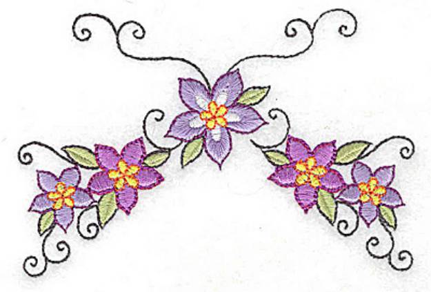 Picture of Floral arch Machine Embroidery Design