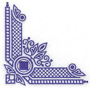 Picture of Corner Decoration Machine Embroidery Design