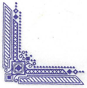 Picture of Decorative Corner Design Machine Embroidery Design