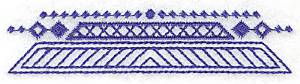 Picture of Decorative Edge Machine Embroidery Design