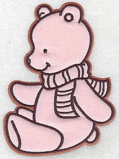 Picture of Bear Applique Machine Embroidery Design