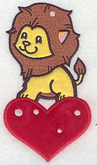 Picture of Lion Applique Machine Embroidery Design