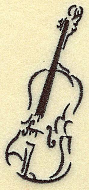 Picture of Violin Machine Embroidery Design