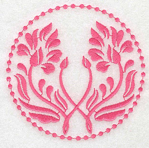 Picture of Floral Circle Machine Embroidery Design