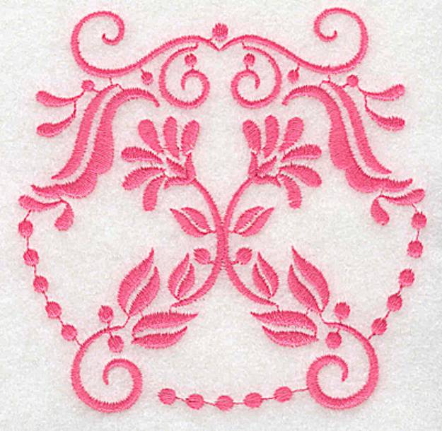 Picture of Floral Motif Machine Embroidery Design