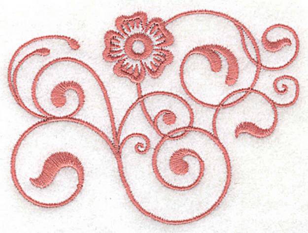 Picture of Floral Design Machine Embroidery Design