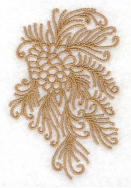 Picture of Pine Cone & Bough Machine Embroidery Design