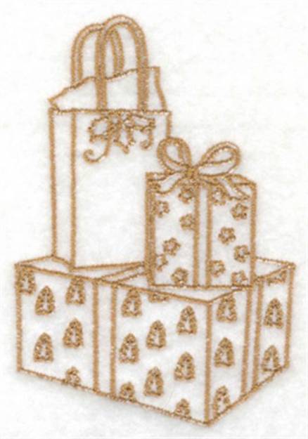 Picture of Christmas Gifts Machine Embroidery Design