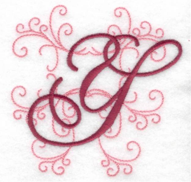 Picture of Swirl Monogram Y Machine Embroidery Design