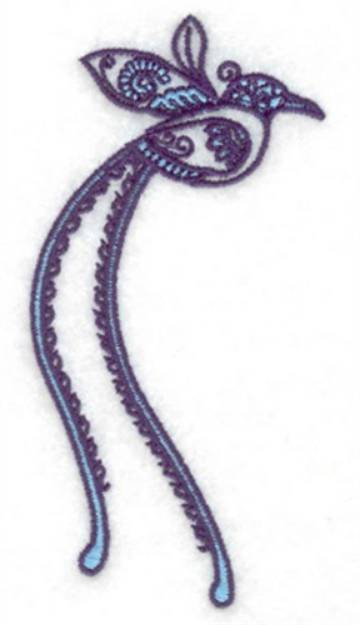 Picture of Longtailed Bird Machine Embroidery Design