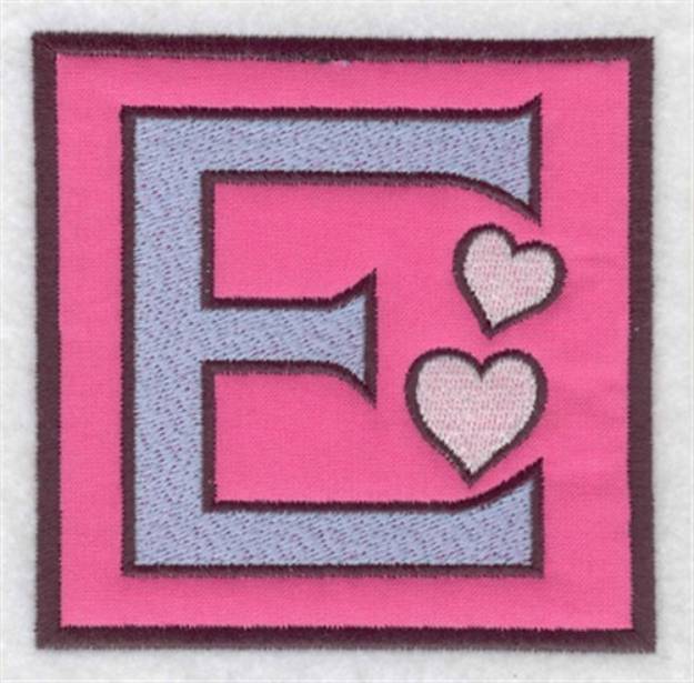 Picture of E Applique Machine Embroidery Design