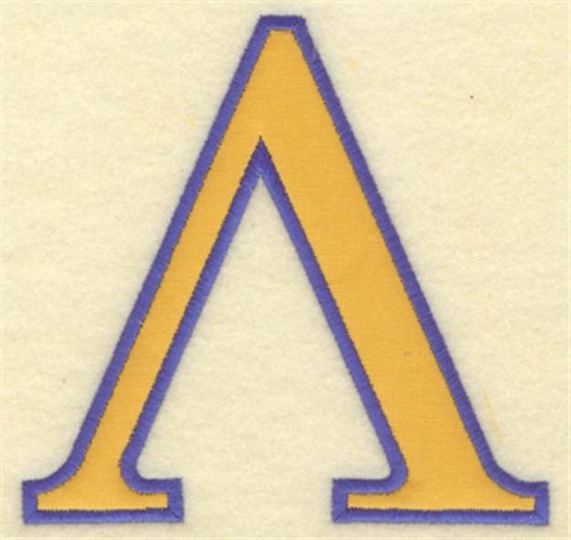 Picture of Lambda Small Applique Machine Embroidery Design