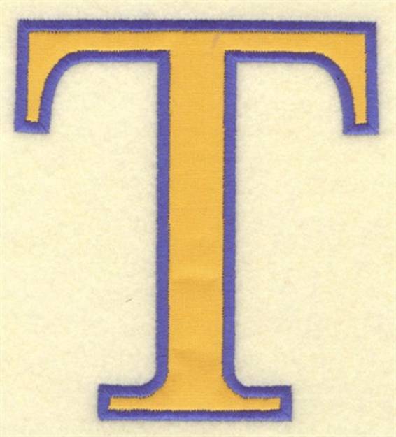 Picture of Tau Small Applique Machine Embroidery Design