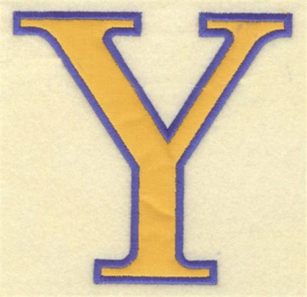 Picture of Upsilon Small Applique Machine Embroidery Design