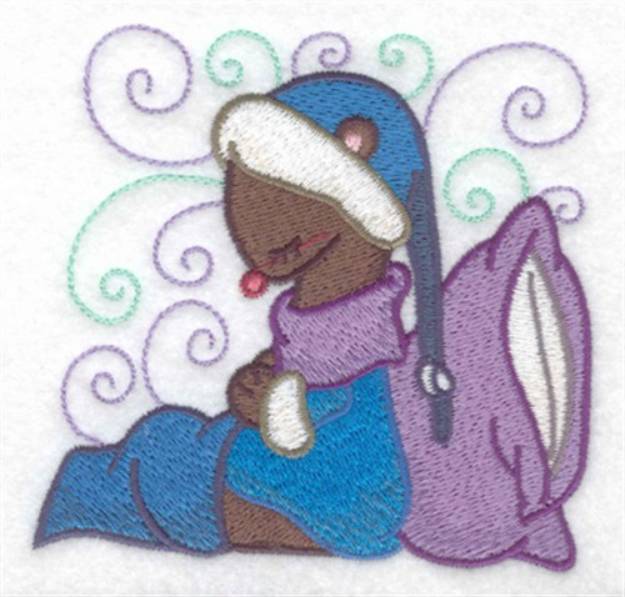 Picture of Sleepy Weasel Machine Embroidery Design