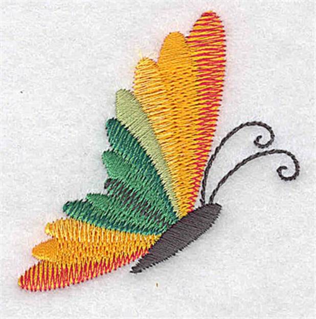 Picture of Butterfly Side View Machine Embroidery Design