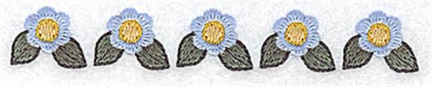 Picture of Periwinkle Row Machine Embroidery Design