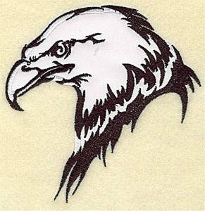 Picture of Eagle Head Applique Machine Embroidery Design