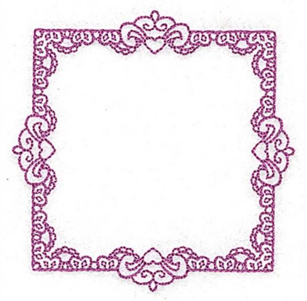 Picture of Rectangular Frame Machine Embroidery Design