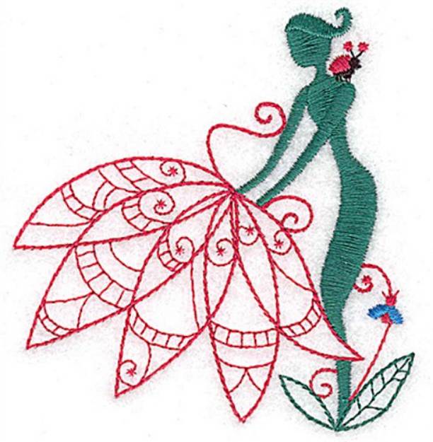 Picture of Flower Fairy Machine Embroidery Design