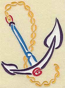 Picture of Anchor Applique Machine Embroidery Design