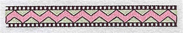 Picture of Zigzag Border Machine Embroidery Design