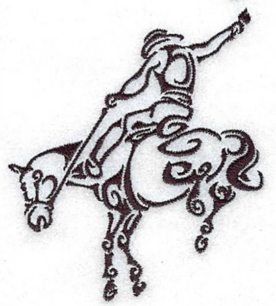 Picture of Rodeo  Cowboy Machine Embroidery Design