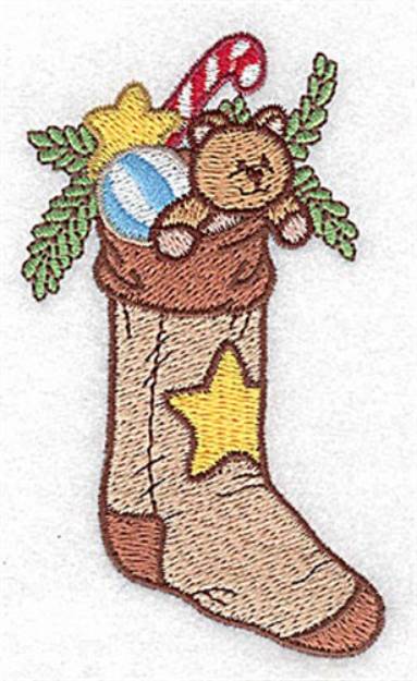 Picture of Christmas Stocking Machine Embroidery Design