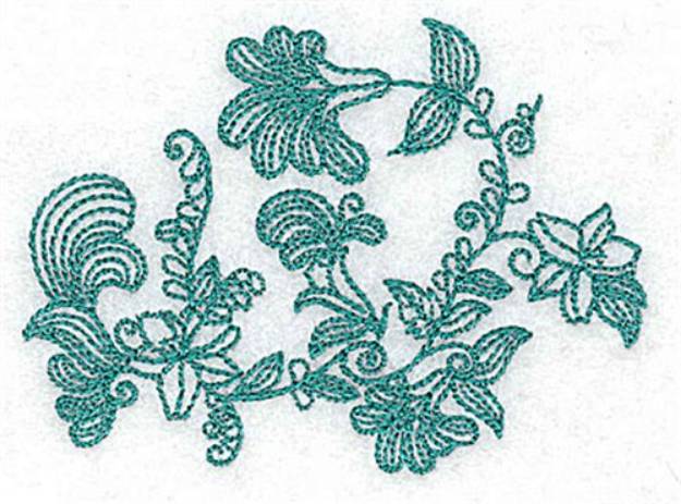 Picture of Heritage Flowers Machine Embroidery Design