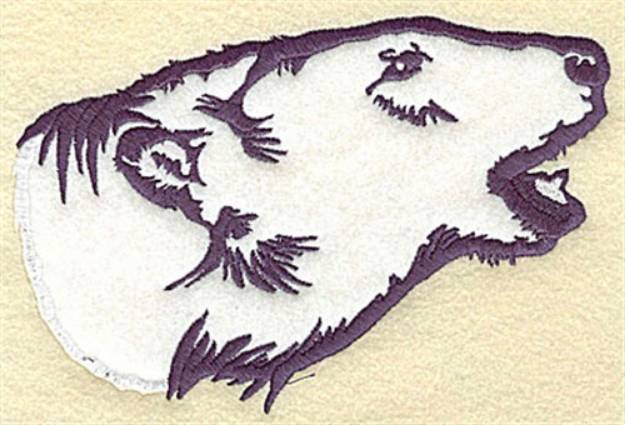 Picture of Polar Bear Applique Machine Embroidery Design