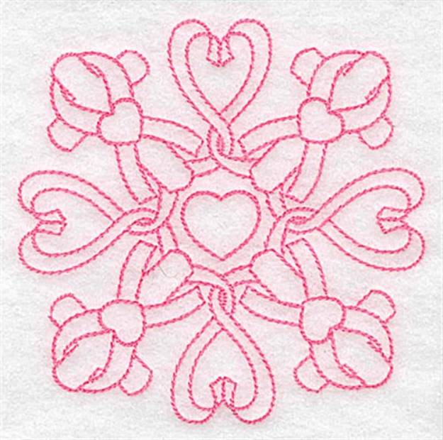 Picture of Hearts And Crosses Machine Embroidery Design