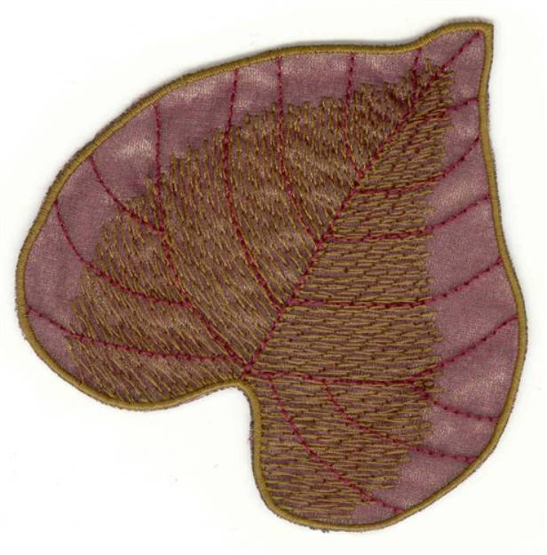 Picture of Basswood Leaf Machine Embroidery Design