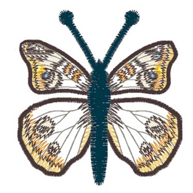 Picture of Common Buckeye Butterfly Machine Embroidery Design