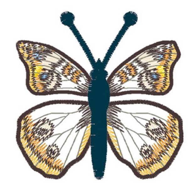 Picture of Common Buckeye Butterfly Machine Embroidery Design