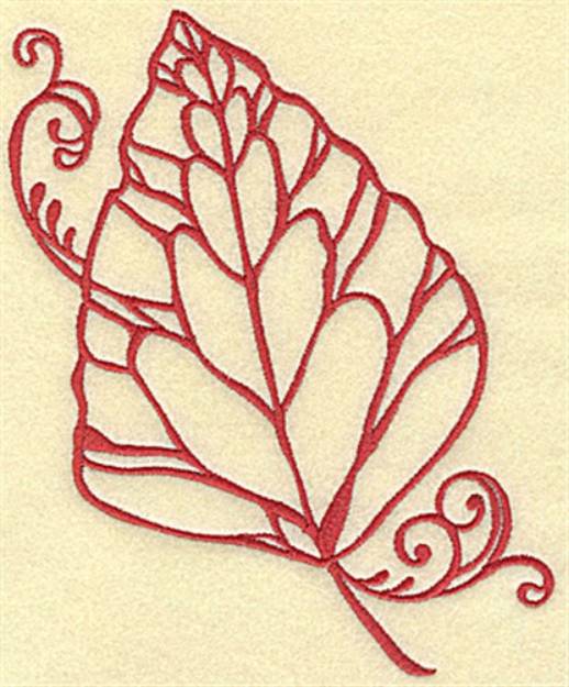 Picture of Fall Leaf Machine Embroidery Design