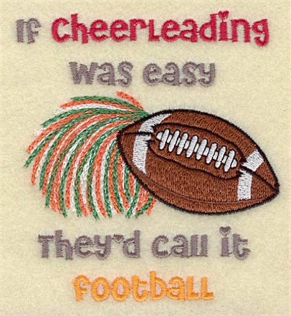 Picture of Cheerleading Football Machine Embroidery Design