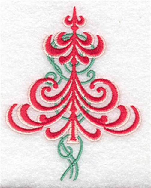 Picture of Christmas Tree Embellished Machine Embroidery Design