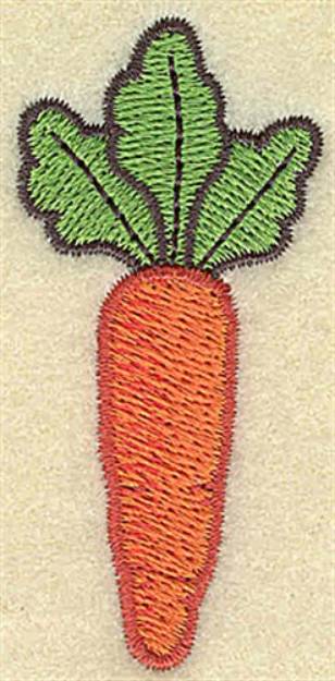 Picture of Single Carrot Machine Embroidery Design