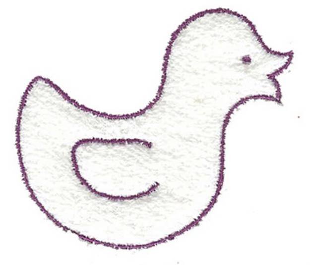 Picture of Ducky Outline Machine Embroidery Design